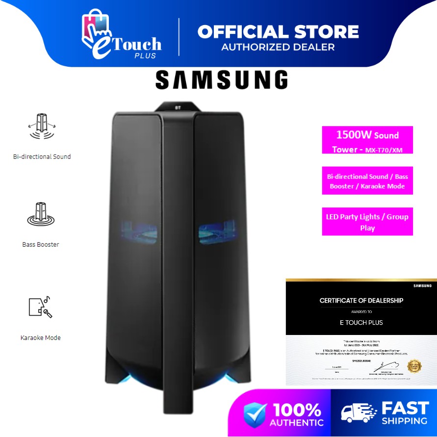 Samsung Home Audio Sound Tower System With Wifi Bluetooth (1500 W) MX