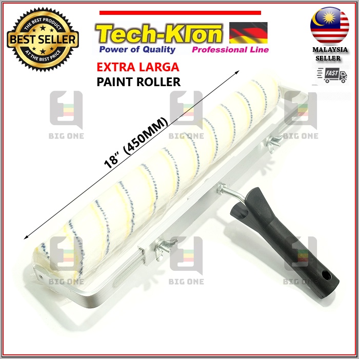 (EXTRA BIG) TECH KLON ALUMINIUM 18" PAINT ROLLER SET GIANT ROLLER CAT