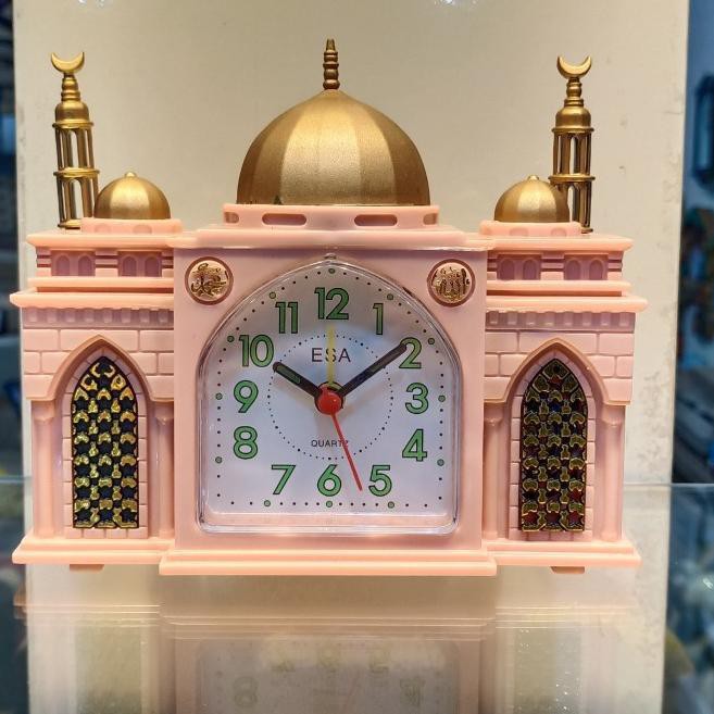 Mosque Shape Alarm Clock / Makkah Azan With Morning & Day Azan / LED