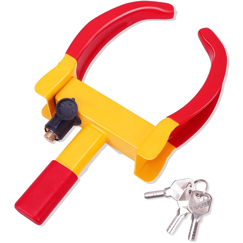 Tevlaphee Universal Wheel Lock Heavy Duty Security Trailer Wheel Lock