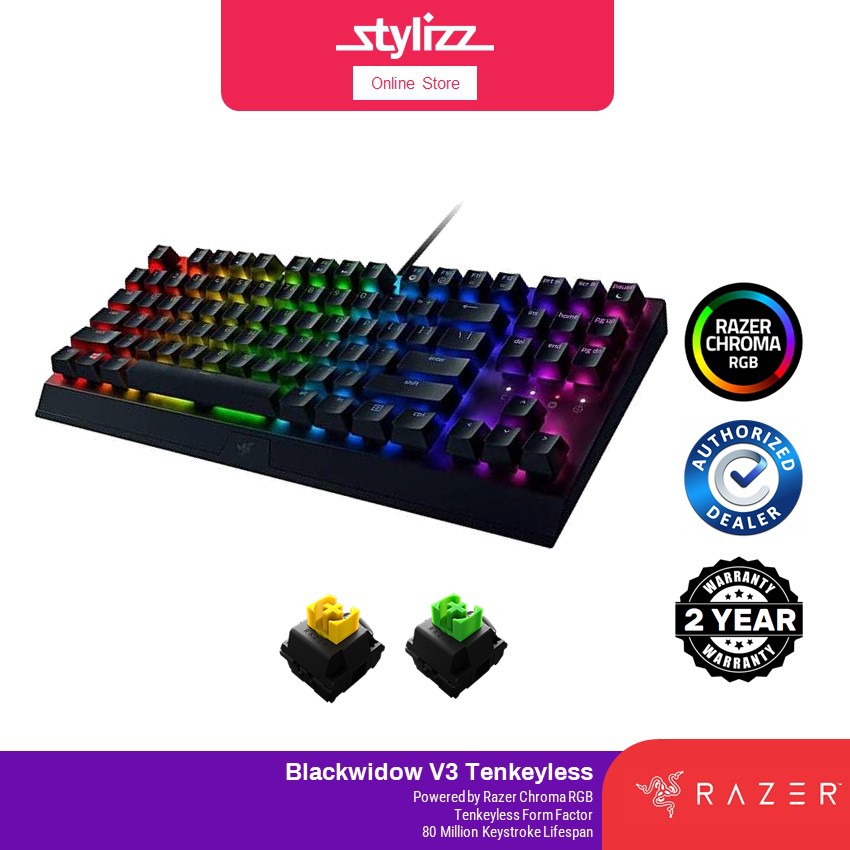 Razer Blackwidow V3 Tenkeyless Mechanical Gaming Keyboard with Razer