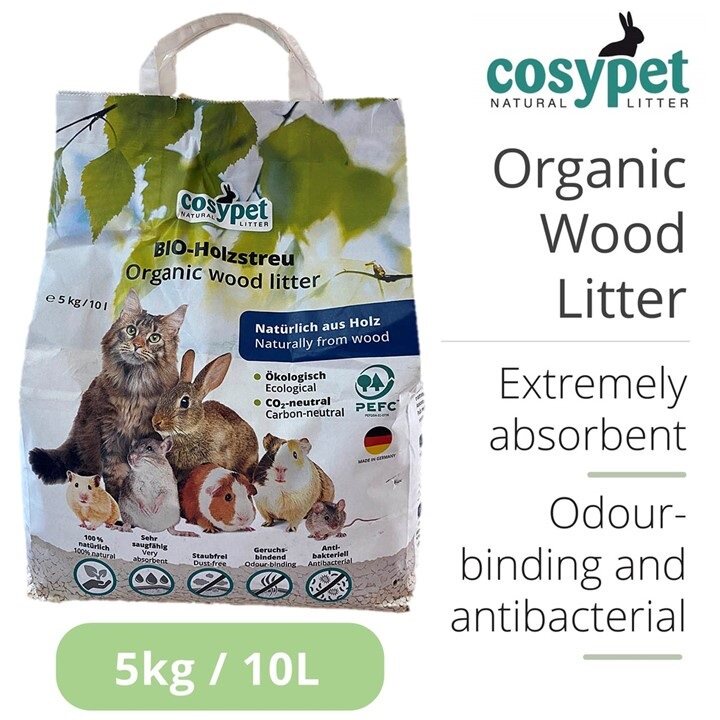 COSYPET Organic Wood Litter 5KG/10L / Small Animal Bedding / Cat Litter Shopee Malaysia