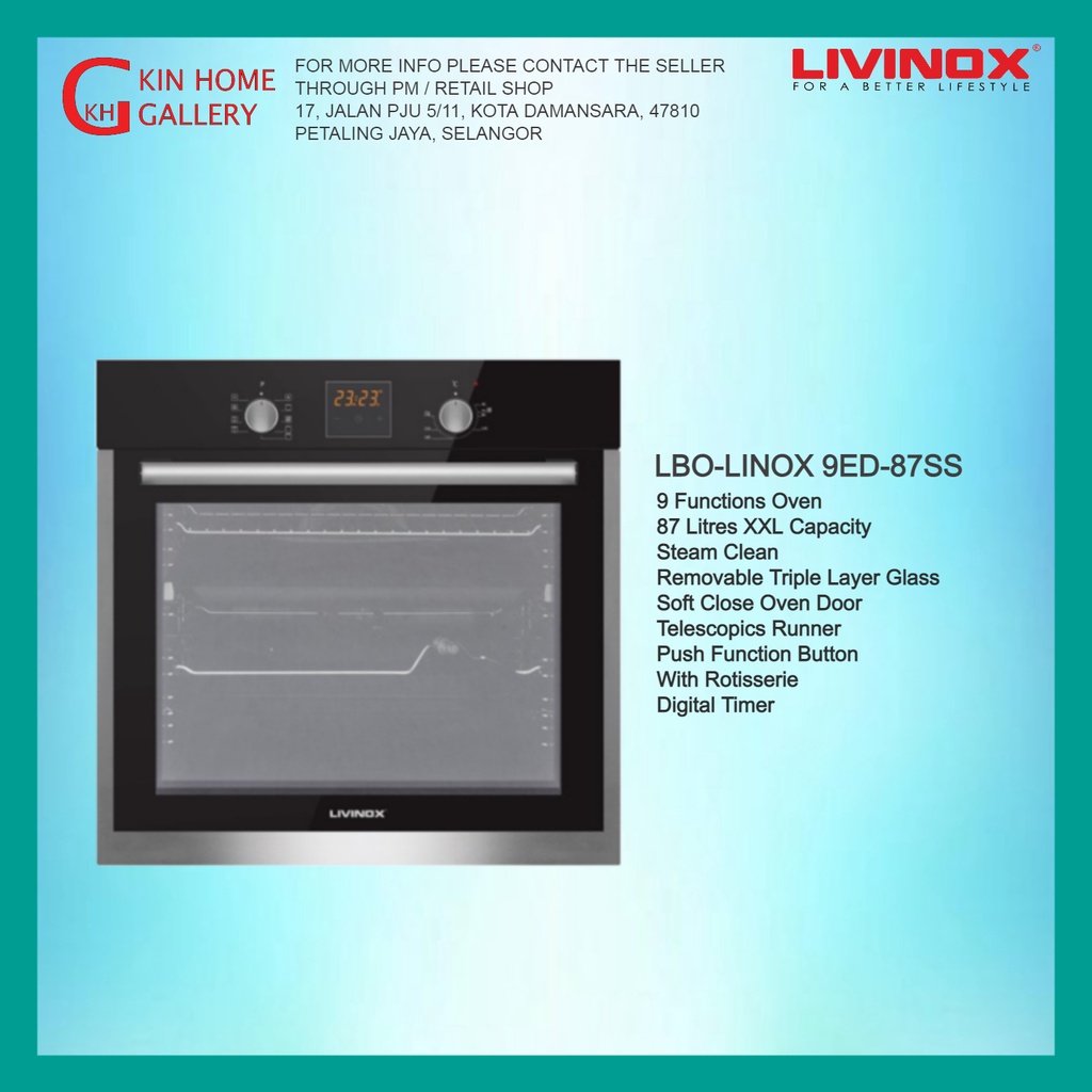 LIVINOX BUILTIN OVEN (LBOLINOX 9ED87SS) Shopee Malaysia