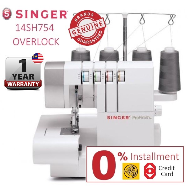 Singer Overlock Sewing Machine Serger 14SH754 Shopee Malaysia