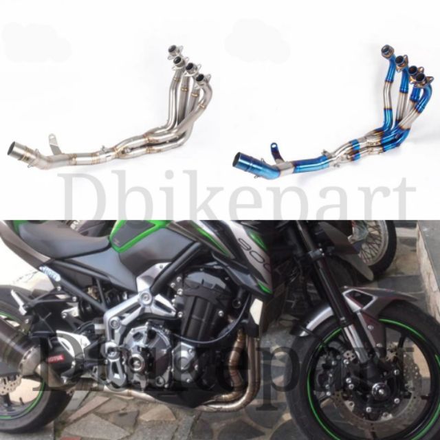 Kawasaki Z900 Full System Exhaust Pipe Straight Stainless Steel