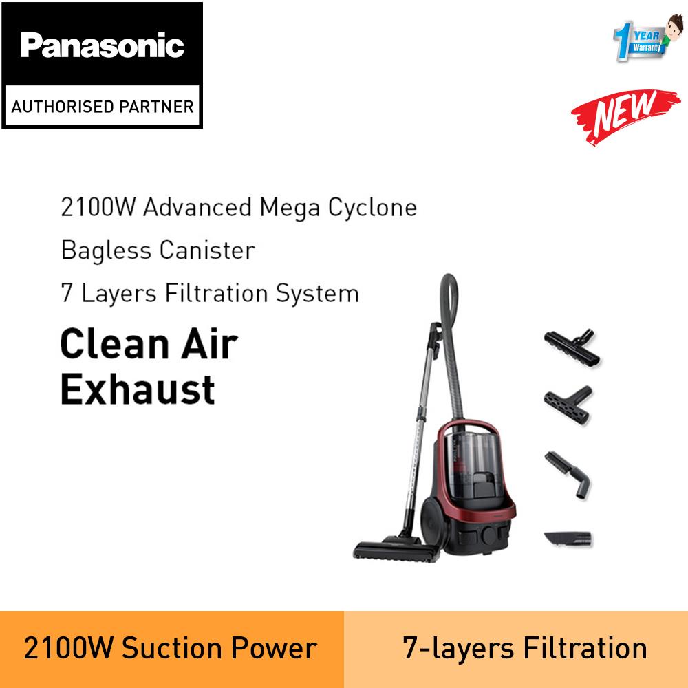 PANASONIC MCCL607 2100W CYCLONE BAGLESS CANISTER VACUUM CLEANER WITH