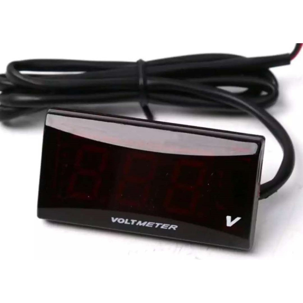 Motorcycle Volt meter assy blue/red 2 in 1 Voltmeter Shopee Malaysia