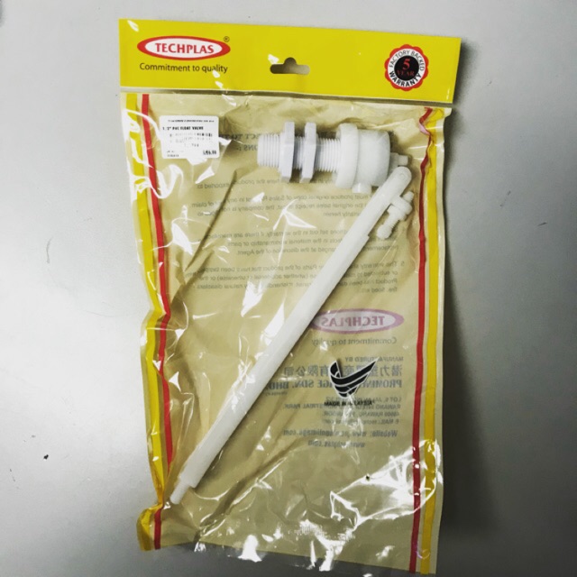 [100 ORIGINAL] TECHPLAS 1/2" PVC FLOAT VALVE 9" LONG Shopee Malaysia