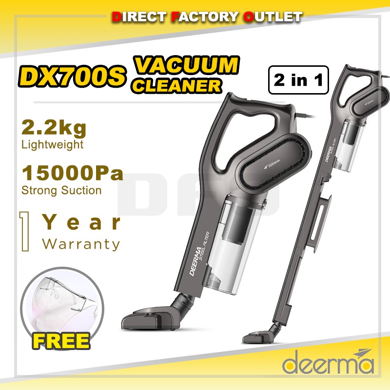 DFO Deerma Vacuum Portable Handheld Vacuum Cleaner 2 in 1 Vakum Rumah
