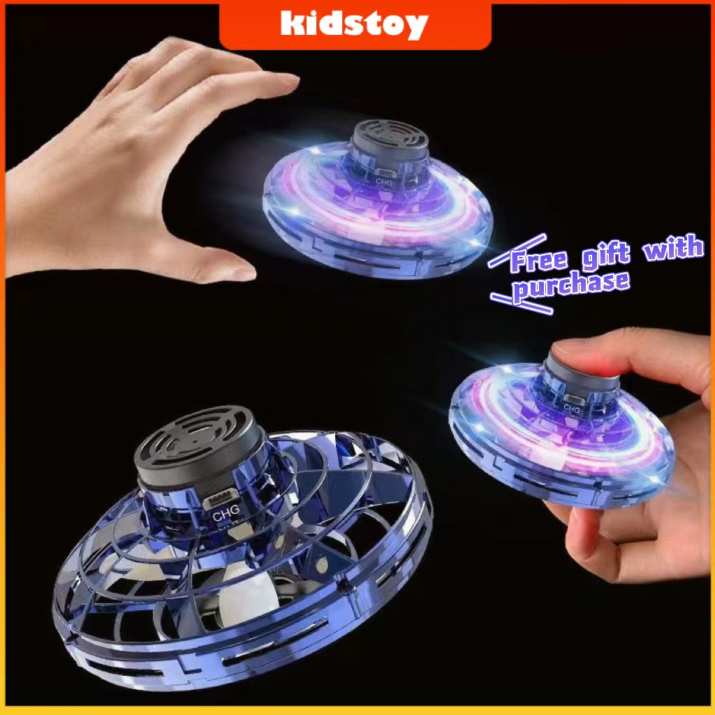 Flynova Mini Hand Control UFO Drone Aircraft Flying Spinner finger Gyro