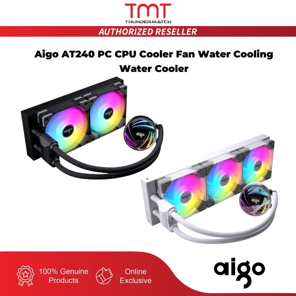 TMT Aigo AT240 PC CPU Cooler Fan Water Cooling Water Cooler BLACK