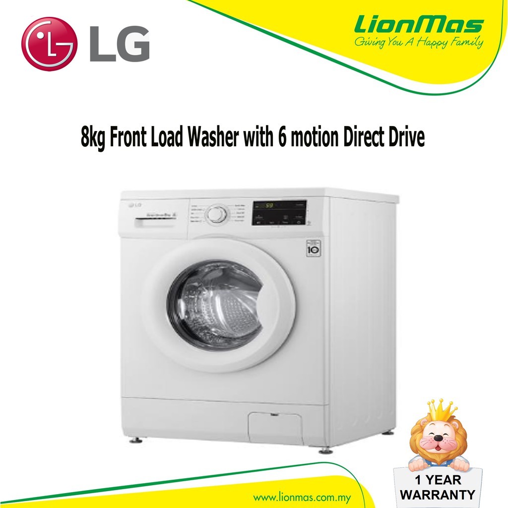 Lg 8kg front load washer with 6 motion direct drive md8000wm BeeCost