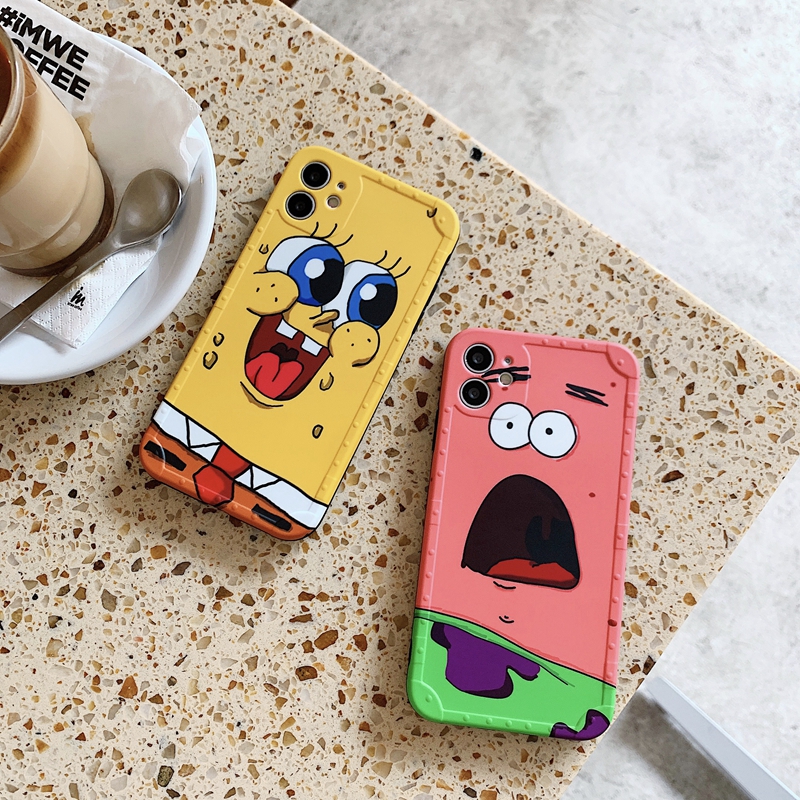 【SpongeBob】Casing iPhone Case 7/8 Plus XR X XS Max 11 Pro Max 12 Pro