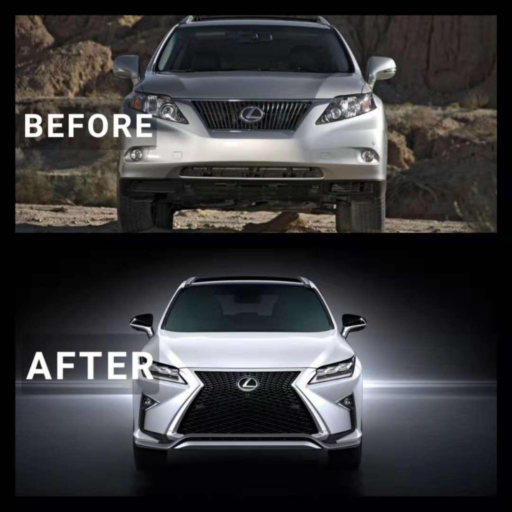 lexus rx270 rx350 2009 conversion new facelift 2013 2017 bumper trd f