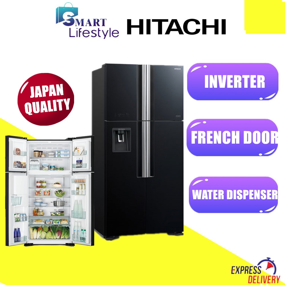 Hitachi Big FrenCh 4 Door Refridgerator (540L) RW720P7MGBK Shopee Malaysia