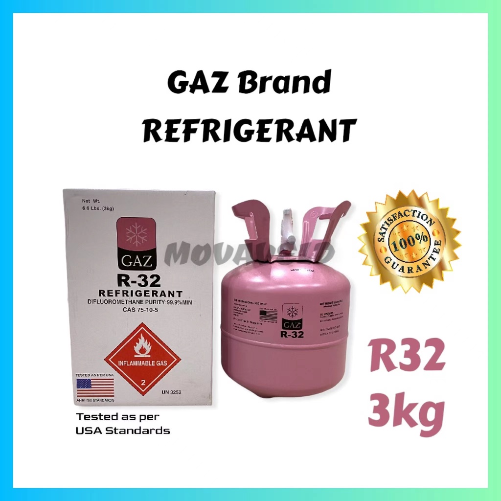 R32 Aircond Refrigerant Gas 3kg Air Conditioner Air Cond Gas Shopee
