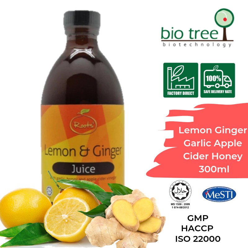 Lemon & Ginger Juice (Lemon Ginger Garlic Apple Cider