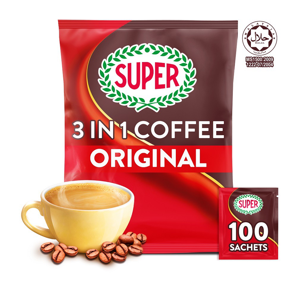 SUPER Original 3in1 Instant Coffee 100sachets Shopee Malaysia