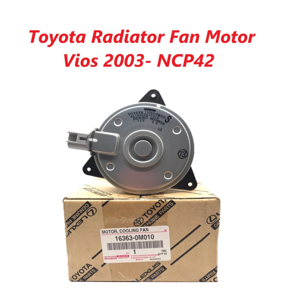 Original 163630M010 Toyota Radiator Fan MotorToyota Vios 2003 NCP42