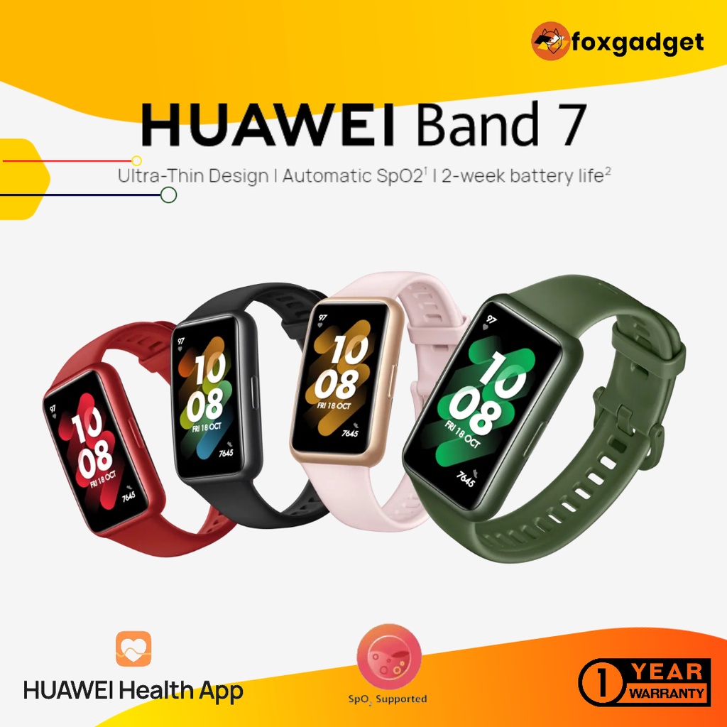 HUAWEI Band 7 Smartwatch Ultrathin Design Long Battery Life 100