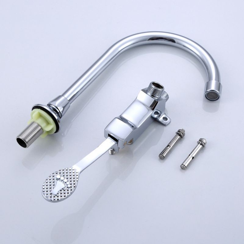 HAN Foot Pedal Control Valve Faucet Kitchen Sink Water Tap Vertical