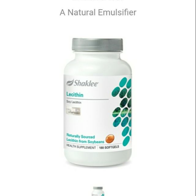 (READY STOCK) Lecithin Shaklee (180 softgels / 30 servings) Shopee