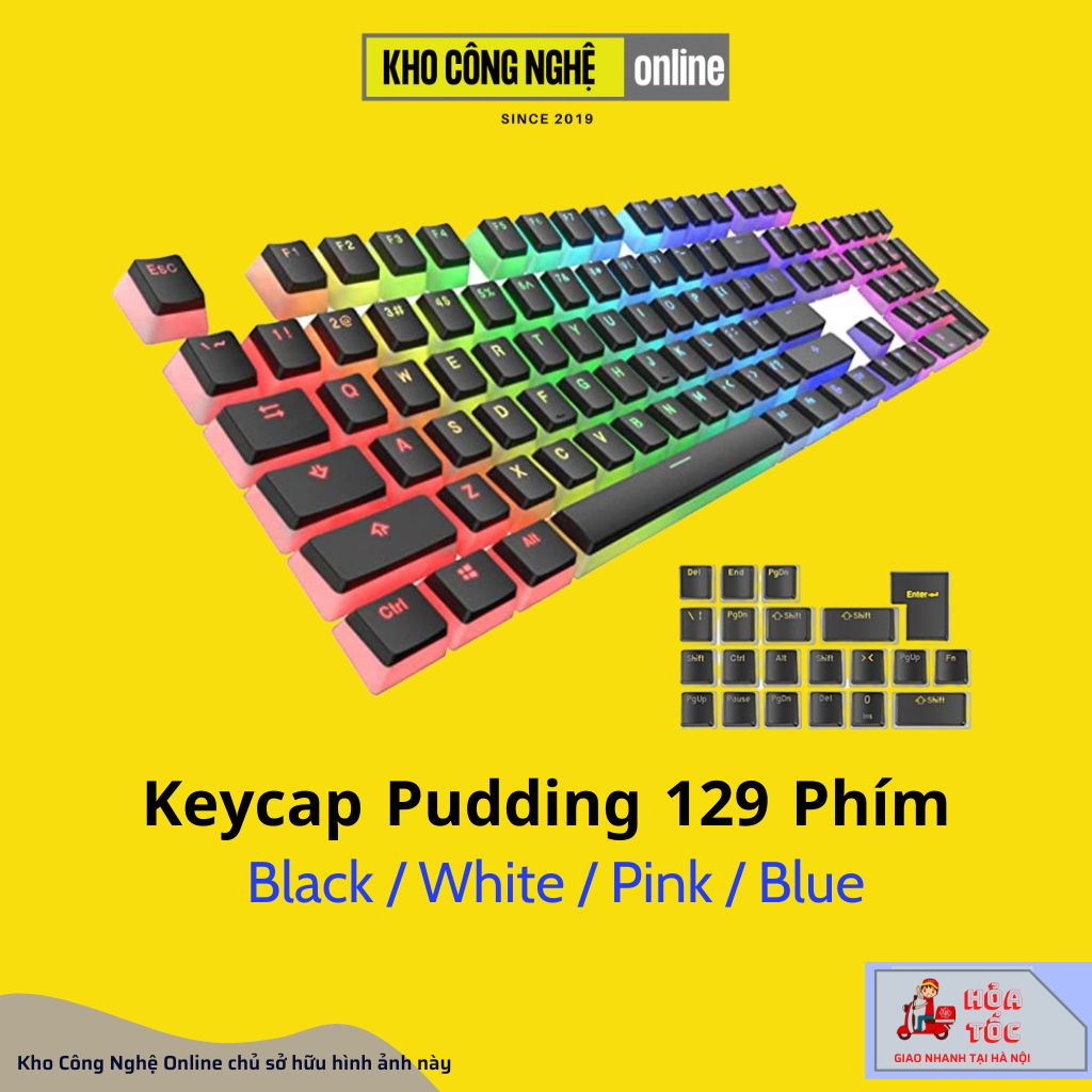 Keycap pudding PBT 129 Keys Through led Shopee Malaysia