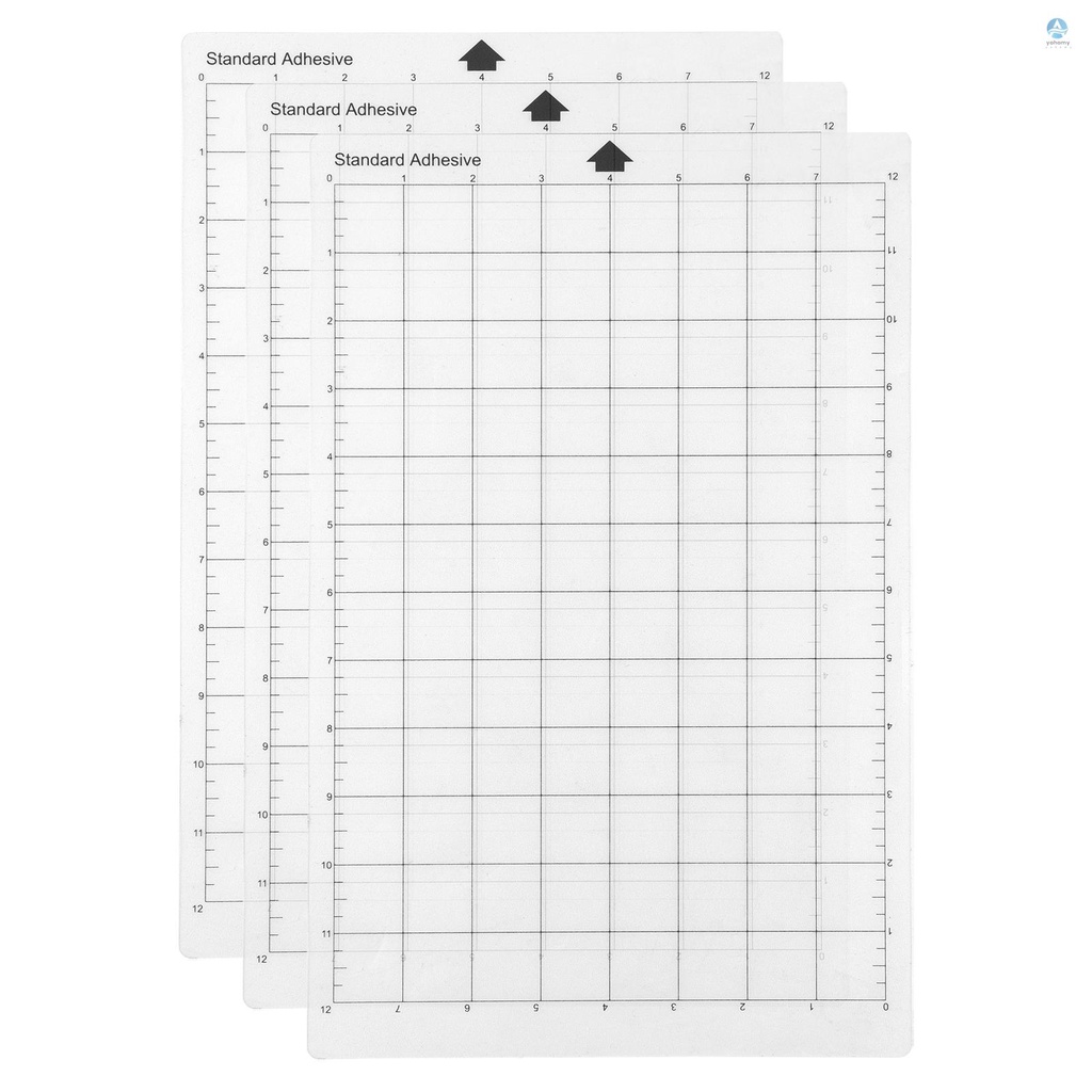[YHMY] Replacement Cutting Mat Transparent Adhesive Cricut Mat Mat with Measuring Grid 8 by 12