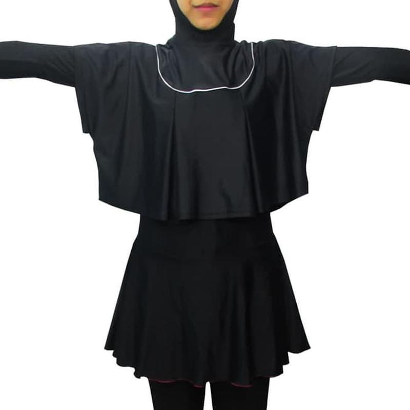 Ready Stock Navy Blue/Black Swimwear Chest Cover Vest Swimming Chest