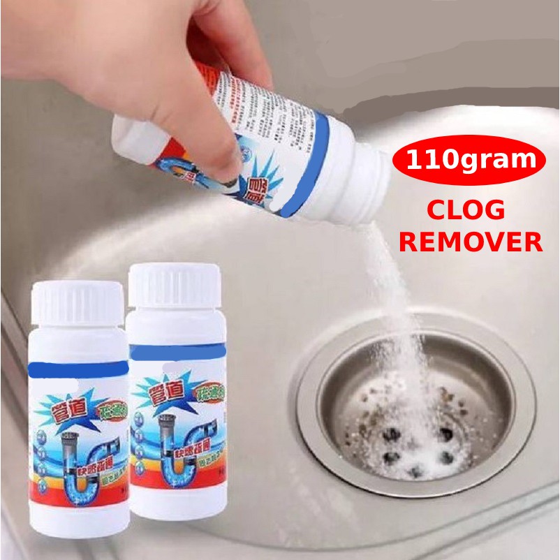 Clog Remover Drain Pipe Basin Cleaner Clogged Drainage Remover Powder for Toilet and Kitchen