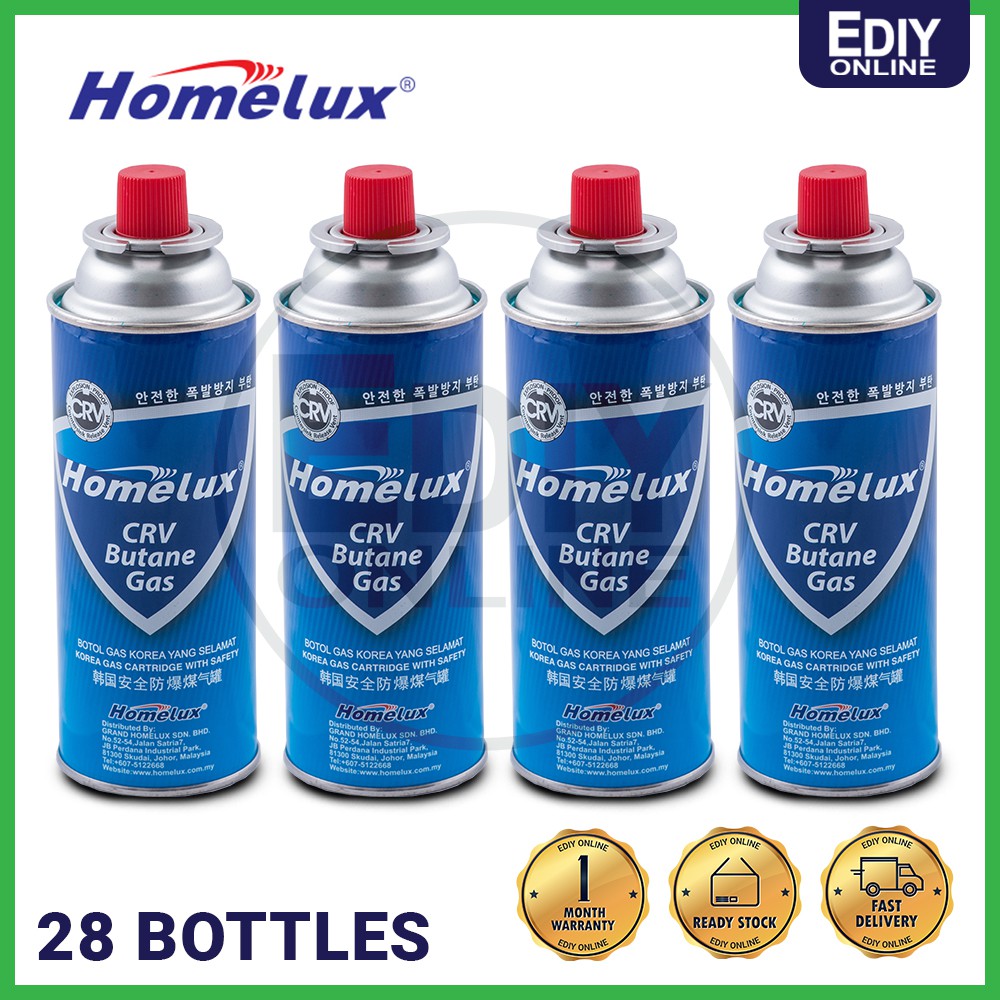 Homelux【𝗖𝗥𝗩】KOREA Safety Butane Gas Cartridge Portable Cooker (28