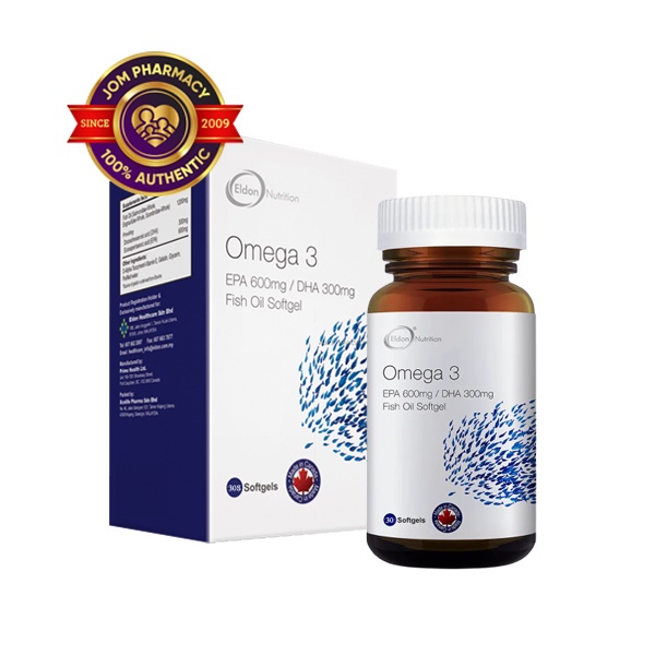 ELDON NUTRITION Omega 3 EPA + DHA 600/300mg (30s) Shopee Malaysia