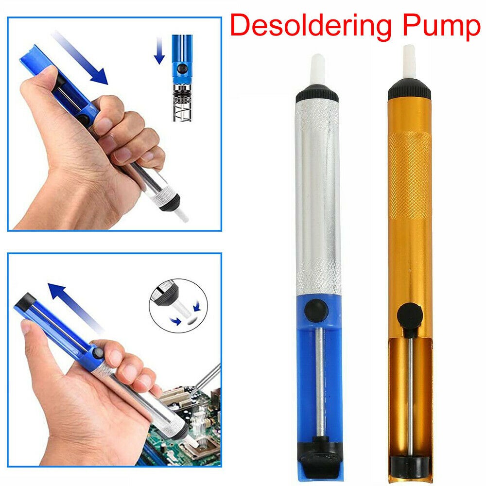 1Pcs Aluminium Solder Sucker Desoldering Alat Pam Peranti