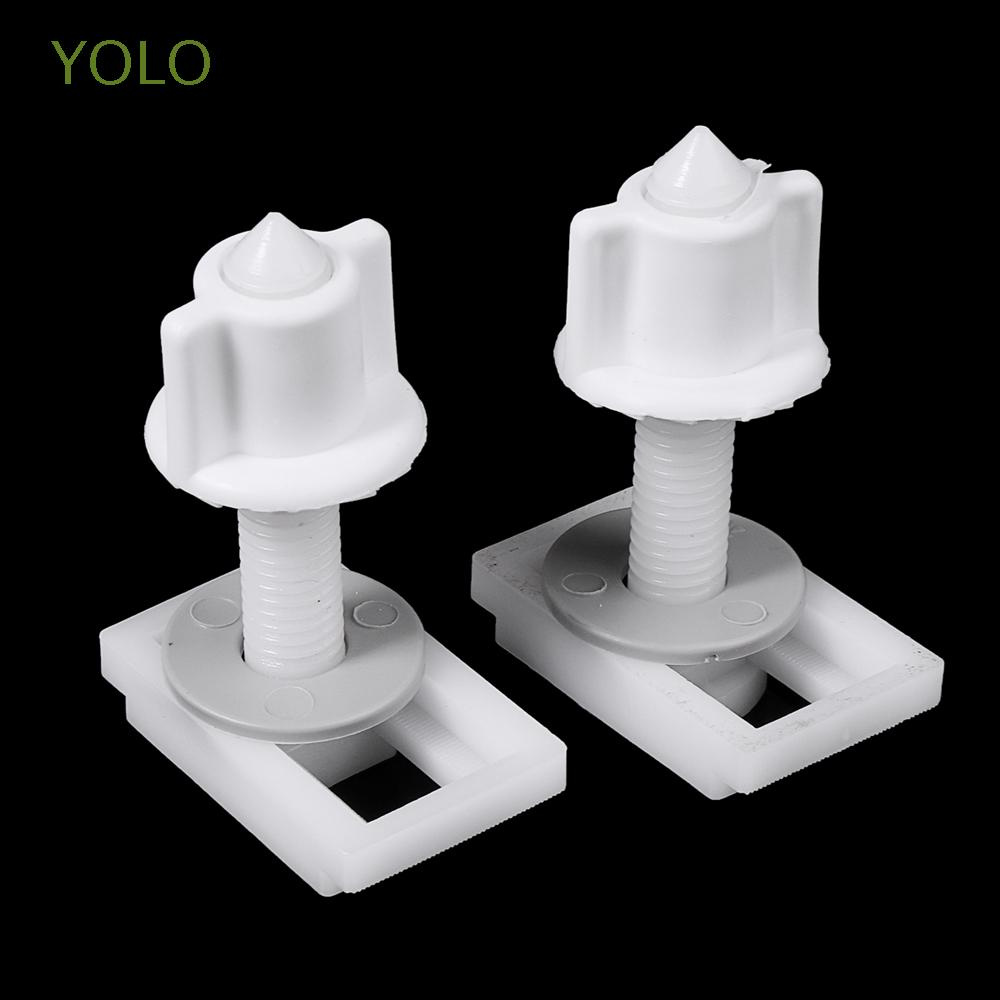 YOLO DIY Toilet Seats Fitting PP Fasteners Kits Toilet Seat Hinges