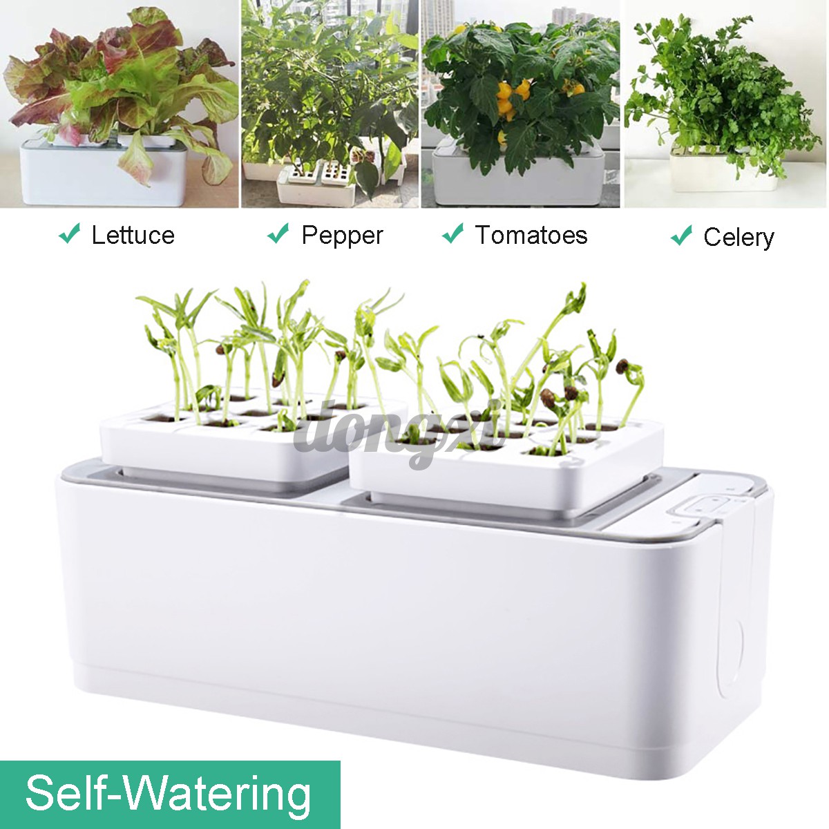 Smart Indoor Herb Garden Hydroponics Growing System self