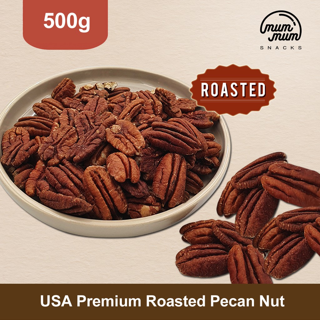 USA Premium Roasted (Unsalted) Pecan Nut [500g, 1kg] Shopee Malaysia
