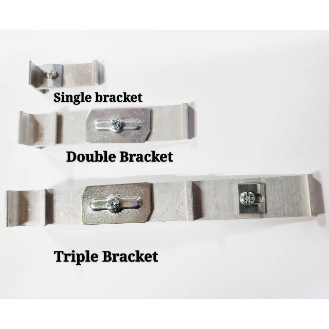 Star Brand Aluminium Curtain Rail Wall Bracket SINGLE/ DOUBLE/ TRIPLE (BRACKET LANGSIR) Normal