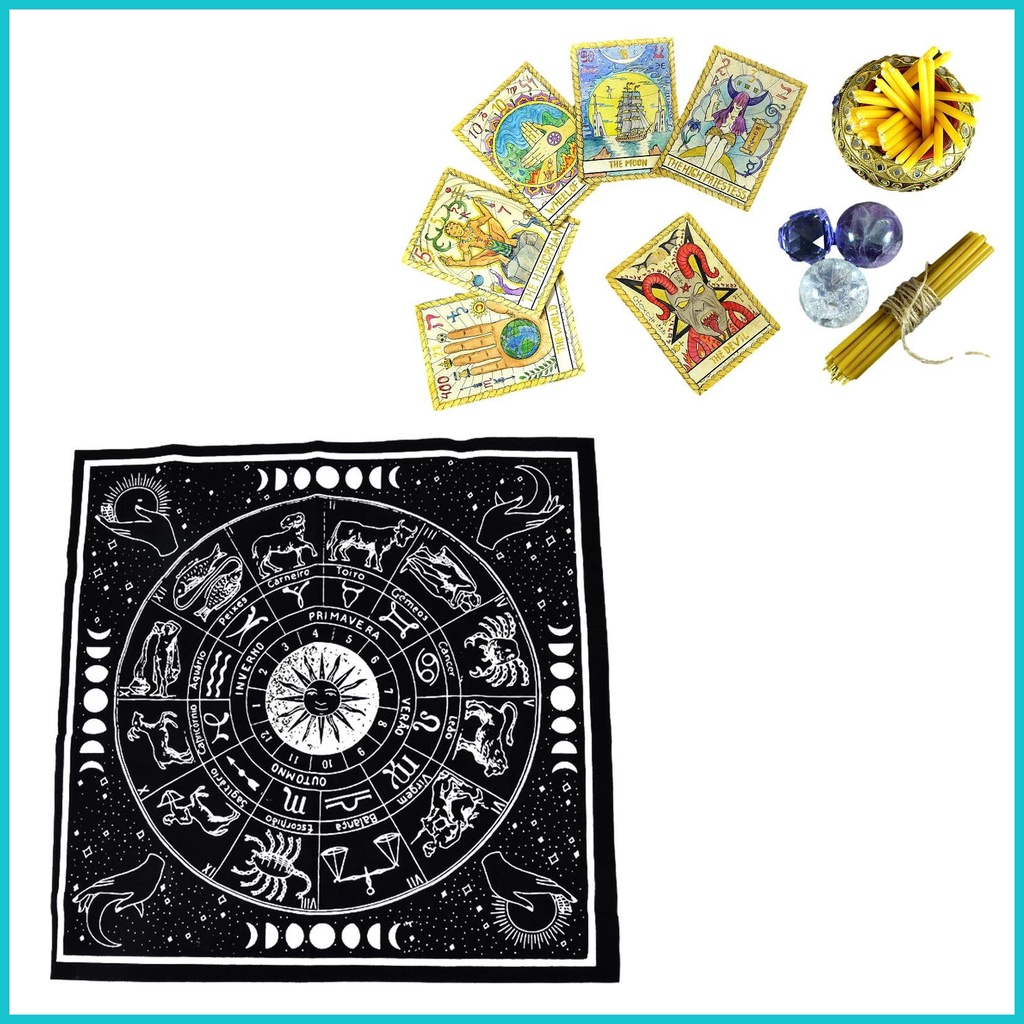 Altar Tarot Card Cloth Tarot Cloth 12 Constellations Astrology Witch