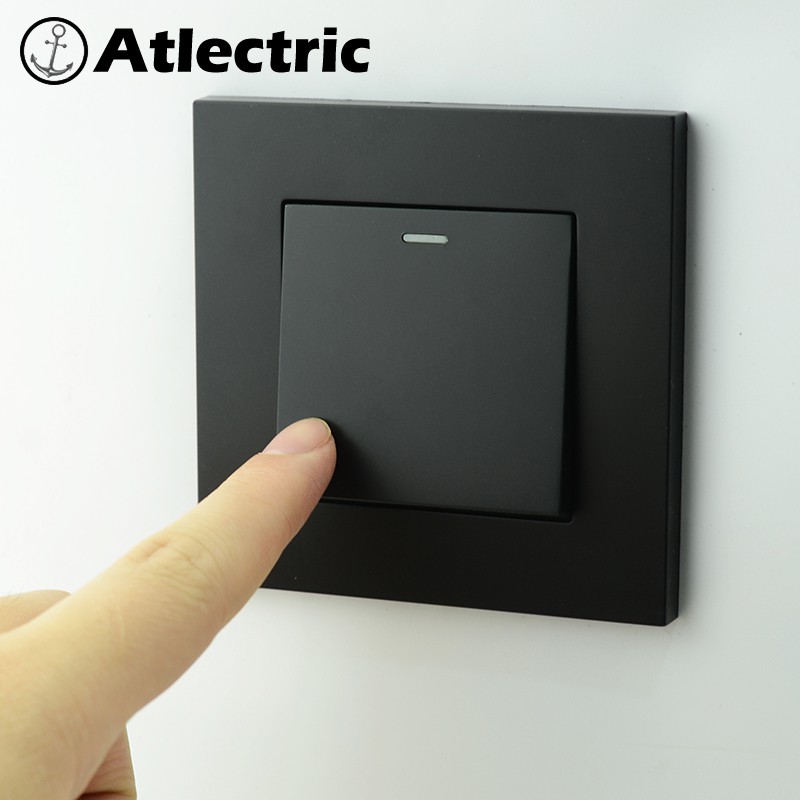 Atlectric Light Switch Button Power Switch Home Plastic Panel Wall
