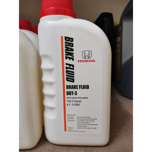 ORIGINAL HONDA BRAKE OIL FLUID DOT 3 (500ML) Shopee Malaysia