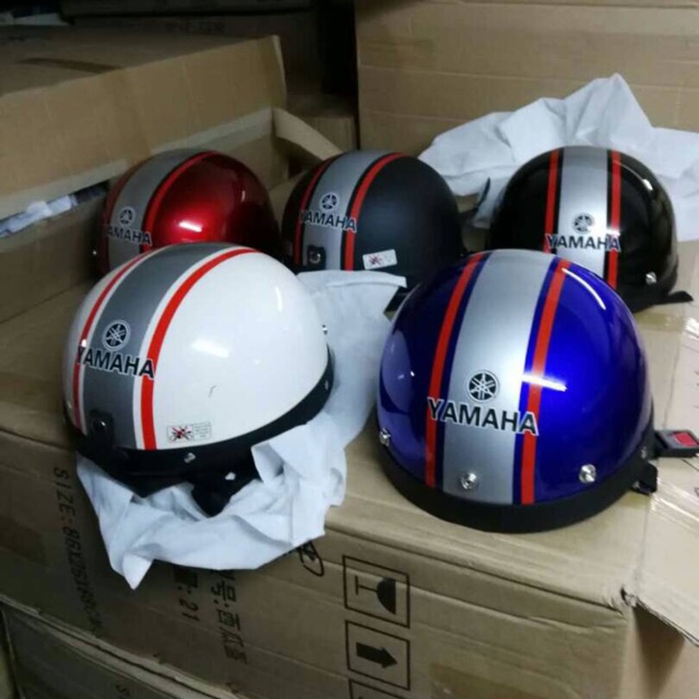 yamaha helmet half topi keledar separuh visor helmet Shopee Malaysia