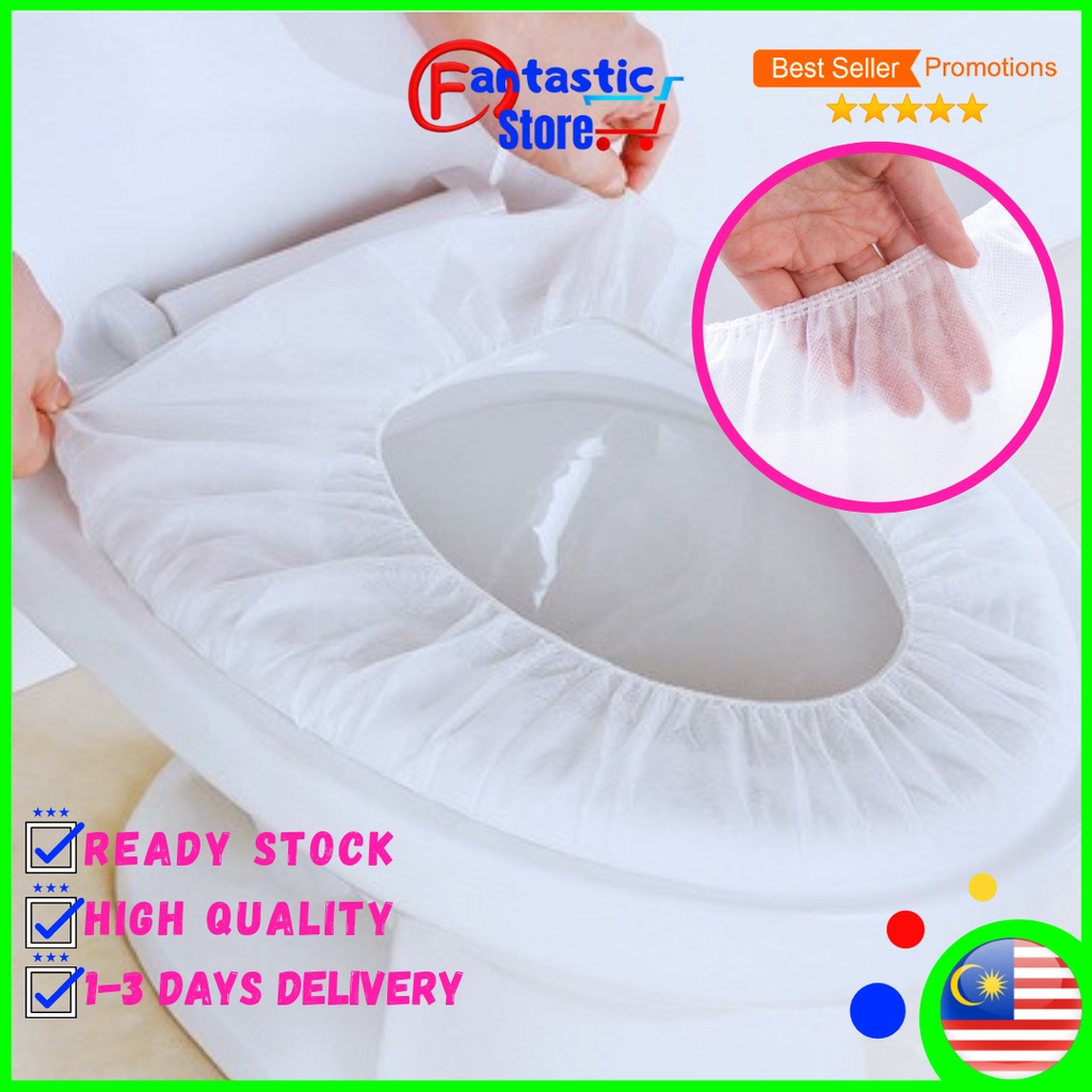 Antibacterial Disposable Toilet Seat Cover Pelindung penutup tandas