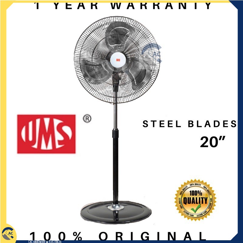 [ LIMITED OFFER ] UMS INDUSTRIAL STAND FAN 20”/ WALL FAN 16/20” (UMS