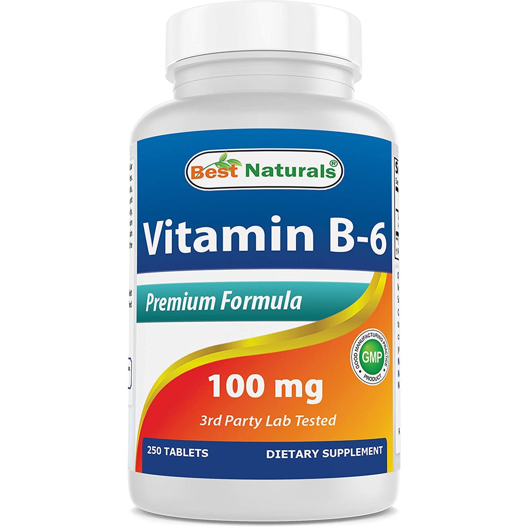 Best Naturals Vitamin B6 Tablet, 100 mg, 250 Count Shopee Malaysia
