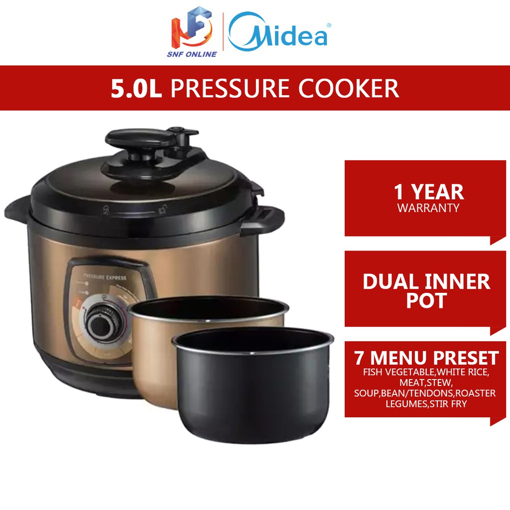 Midea Pressure Cooker Dual Pot (5.0 L) MYCH502A MYCH502A Shopee