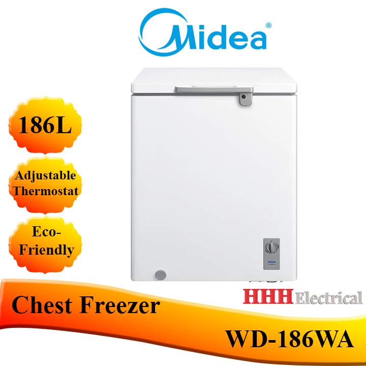 MIDEA CHEST FREEZER 186 L WD186WA Shopee Malaysia