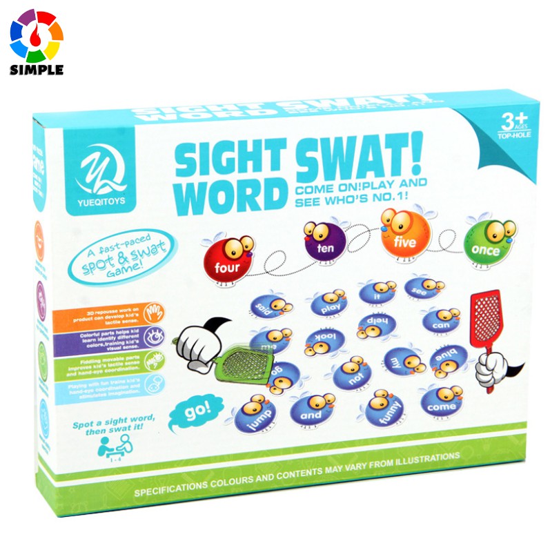 Sight Word Swat A Sight Word Game, Home School, Visual, Tactile And Auditory Learning, Phonics Games, 114 Pieces, Ages 5+ | Shopee Malaysia