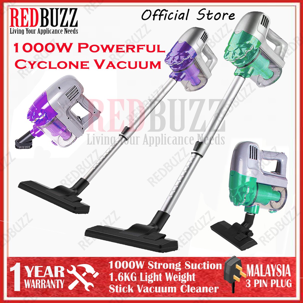 REDBUZZ Vacuum Cleaner 2 in 1 Portable Handheld Cyclone Strong Suction
