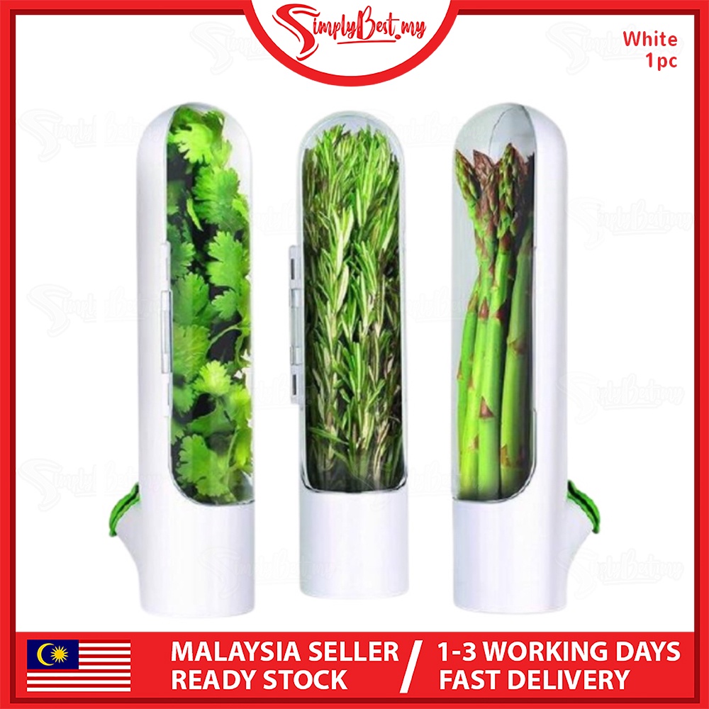 SIMPLYBEST Fresh Herb Keeper Storage Container Preserver Savor Pod Herb