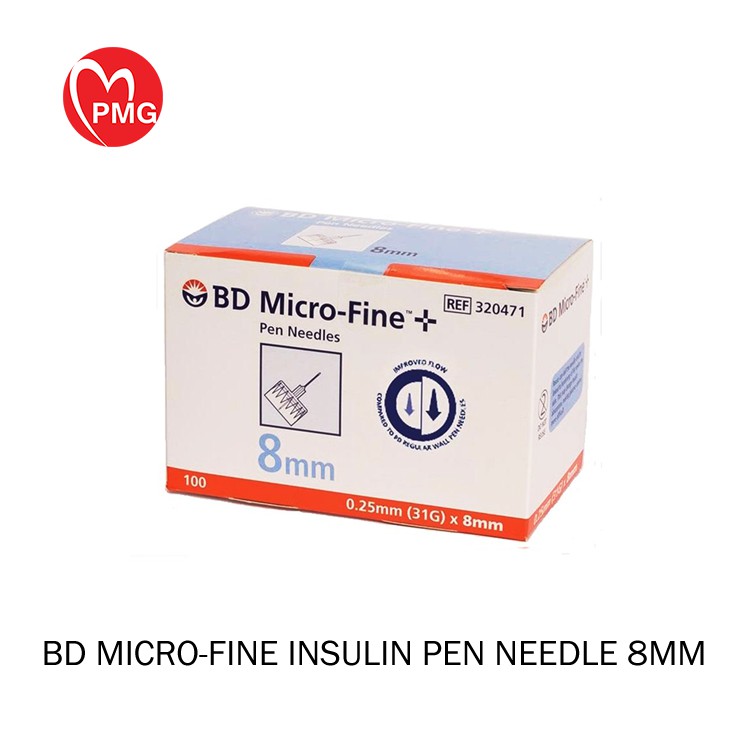 [PMG PHARMACY] BD MicroFine Pen Needles (8mm x 31g x 100 Needles